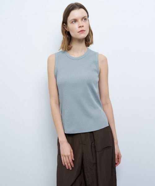 LANVIN en Bleu / ランバン オン ブルー Tシャツ | カーブヘムテレコタンクトップ | 詳細12