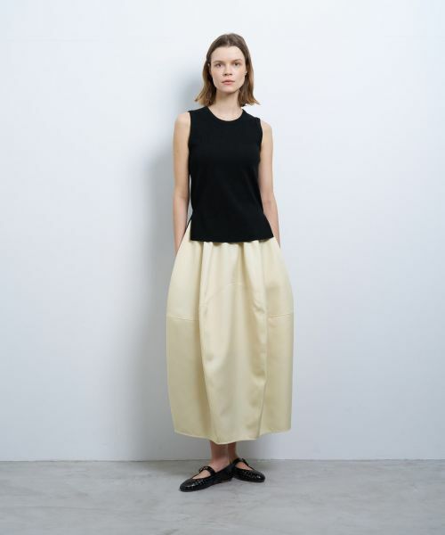 LANVIN en Bleu / ランバン オン ブルー Tシャツ | カーブヘムテレコタンクトップ | 詳細17