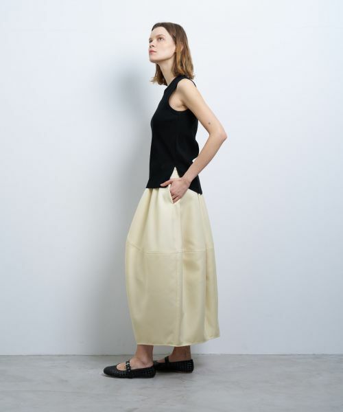 LANVIN en Bleu / ランバン オン ブルー Tシャツ | カーブヘムテレコタンクトップ | 詳細18