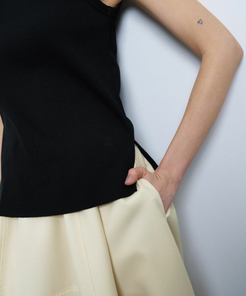 LANVIN en Bleu / ランバン オン ブルー Tシャツ | カーブヘムテレコタンクトップ | 詳細23