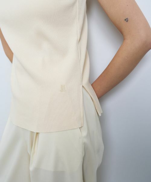 LANVIN en Bleu / ランバン オン ブルー Tシャツ | カーブヘムテレコタンクトップ | 詳細7