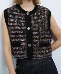 LANVIN en Bleu / ランバン オン ブルー カーディガン・ボレロ | サマーニットツイードベスト