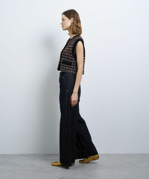 LANVIN en Bleu / ランバン オン ブルー カーディガン・ボレロ | サマーニットツイードベスト | 詳細2