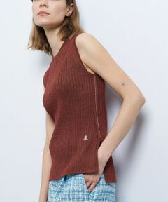 LANVIN en Bleu / ランバン オン ブルー ニット・セーター | カラーステッチワイドリブニット