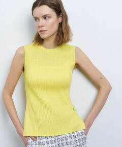 LANVIN en Bleu / ランバン オン ブルー ニット・セーター | カラーステッチワイドリブニット