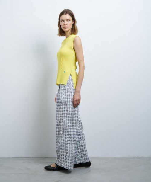 LANVIN en Bleu / ランバン オン ブルー ニット・セーター | カラーステッチワイドリブニット | 詳細18