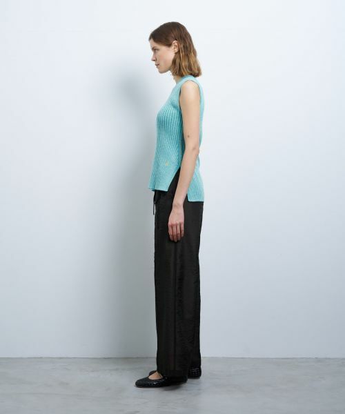 LANVIN en Bleu / ランバン オン ブルー ニット・セーター | カラーステッチワイドリブニット | 詳細2