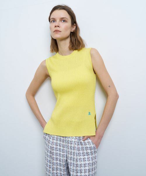 LANVIN en Bleu / ランバン オン ブルー ニット・セーター | カラーステッチワイドリブニット | 詳細20