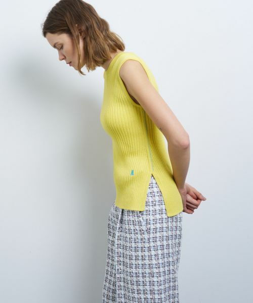 LANVIN en Bleu / ランバン オン ブルー ニット・セーター | カラーステッチワイドリブニット | 詳細21