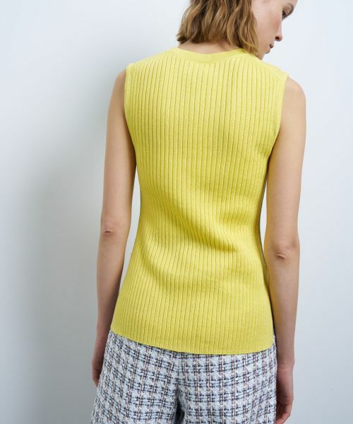 LANVIN en Bleu / ランバン オン ブルー ニット・セーター | カラーステッチワイドリブニット | 詳細22