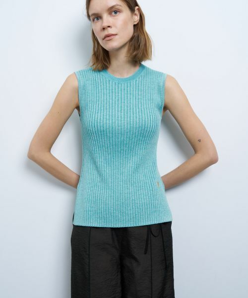 LANVIN en Bleu / ランバン オン ブルー ニット・セーター | カラーステッチワイドリブニット | 詳細4