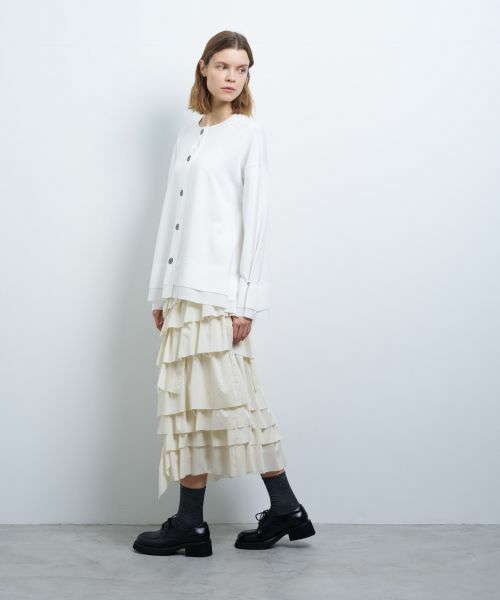 LANVIN en Bleu / ランバン オン ブルー カーディガン・ボレロ | シャツトリムニットコンビカーディガン | 詳細2