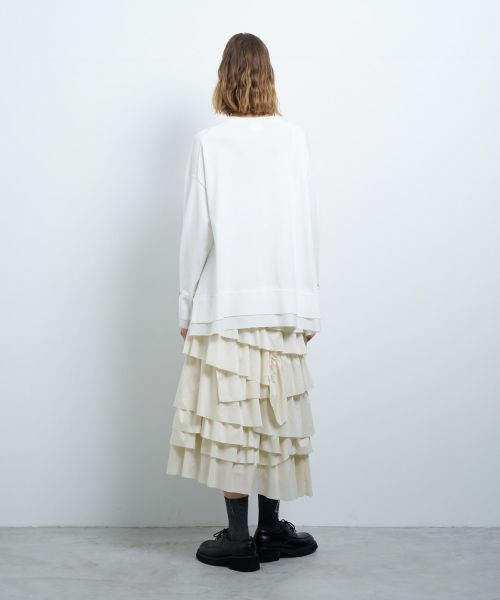 LANVIN en Bleu / ランバン オン ブルー カーディガン・ボレロ | シャツトリムニットコンビカーディガン | 詳細3