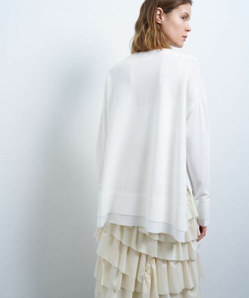 LANVIN en Bleu / ランバン オン ブルー カーディガン・ボレロ | シャツトリムニットコンビカーディガン | 詳細6