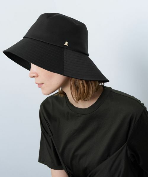 Kaleidoscope logoコットンサテンキャップ|LANVIN en Bleu