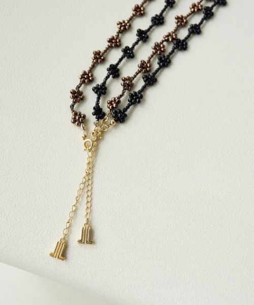 LANVIN en Bleu / ランバン オン ブルー その他小物 | フラワービーズネックレス | 詳細1