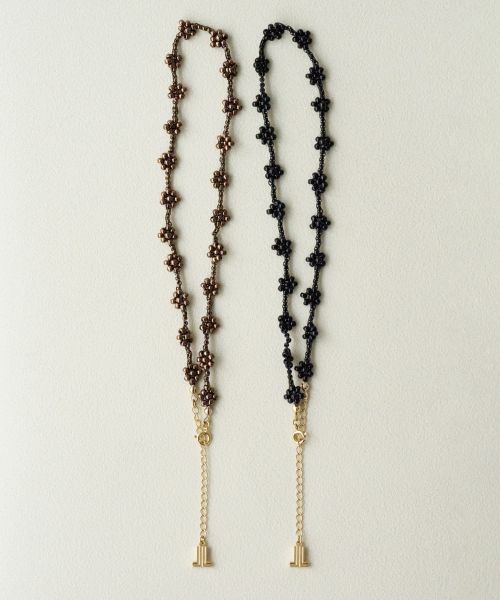 LANVIN en Bleu / ランバン オン ブルー その他小物 | フラワービーズネックレス | 詳細2