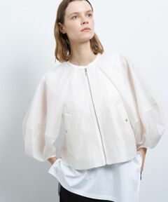 LANVIN en Bleu / ランバン オン ブルー テーラードジャケット | シアージップアップブルゾン