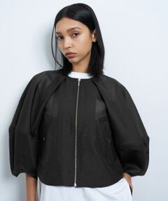 LANVIN en Bleu / ランバン オン ブルー テーラードジャケット | シアージップアップブルゾン