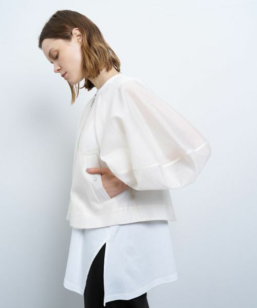 LANVIN en Bleu / ランバン オン ブルー テーラードジャケット | シアージップアップブルゾン | 詳細11