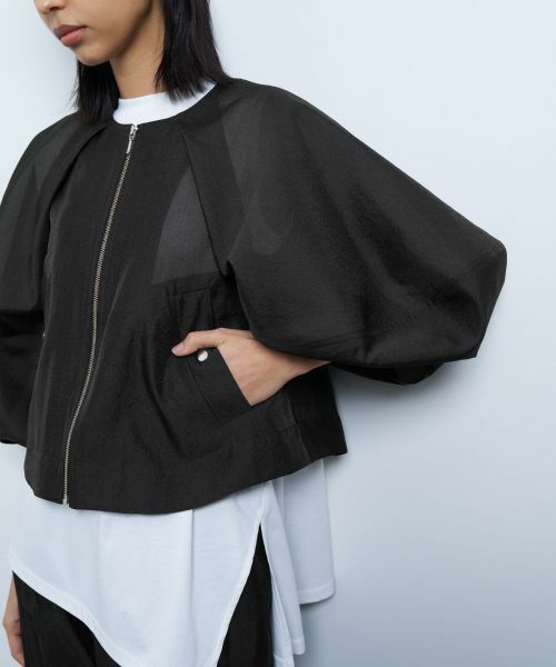 LANVIN en Bleu / ランバン オン ブルー テーラードジャケット | シアージップアップブルゾン | 詳細7