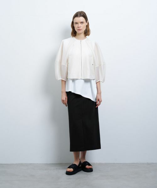 LANVIN en Bleu / ランバン オン ブルー テーラードジャケット | シアージップアップブルゾン | 詳細8