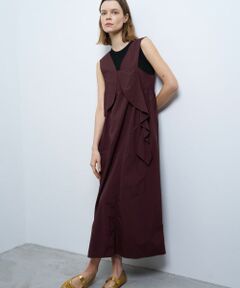 LANVIN en Bleu / ランバン オン ブルー ドレス | アシンメラッフルノースリーブワンピース