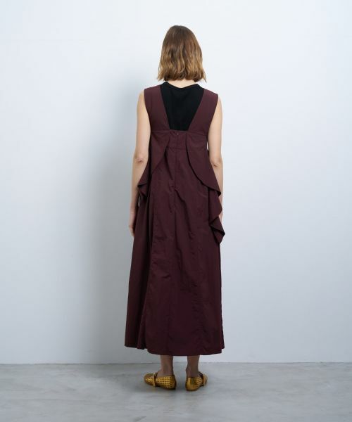 セール】 アシンメラッフルノースリーブワンピース （ドレス