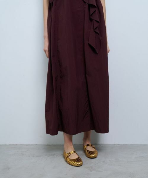 セール】 アシンメラッフルノースリーブワンピース （ドレス