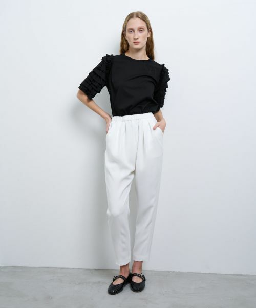 LANVIN en Bleu / ランバン オン ブルー その他パンツ | ベネシャンゴムテーパードパンツ | 詳細3