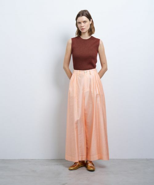 LANVIN en Bleu / ランバン オン ブルー その他パンツ | シャンタンタフタワイドパンツ | 詳細10