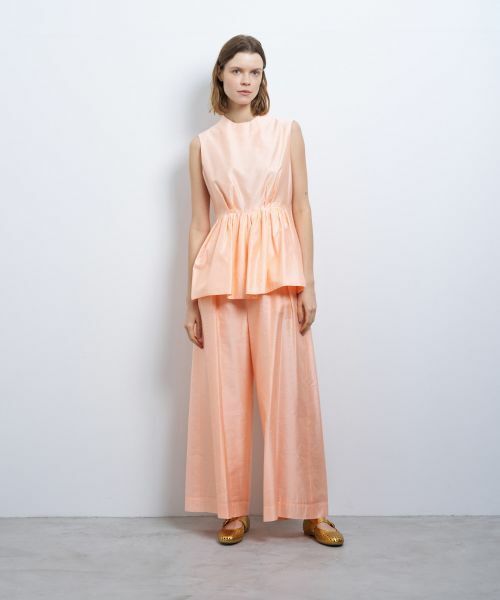 LANVIN en Bleu / ランバン オン ブルー その他パンツ | シャンタンタフタワイドパンツ | 詳細18