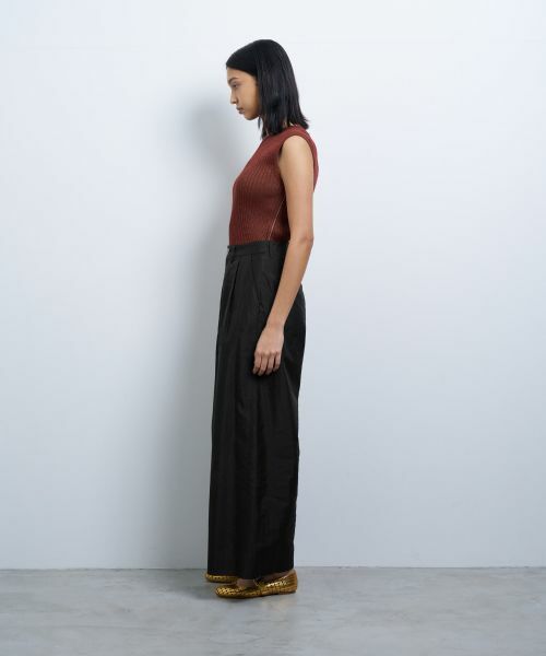 LANVIN en Bleu / ランバン オン ブルー その他パンツ | シャンタンタフタワイドパンツ | 詳細2