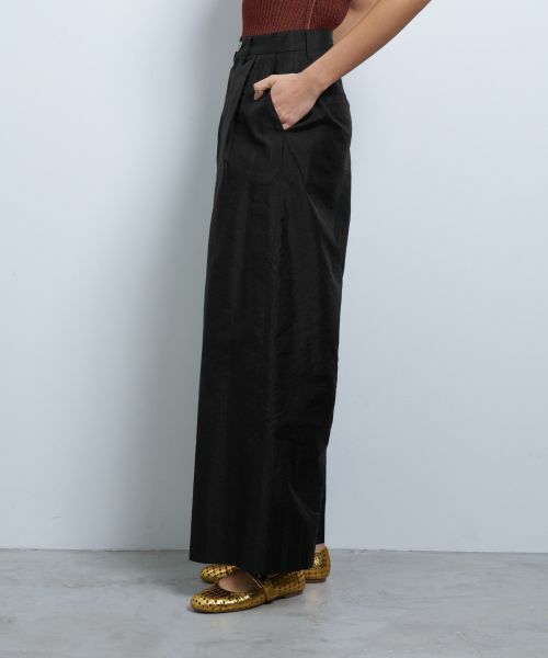 LANVIN en Bleu / ランバン オン ブルー その他パンツ | シャンタンタフタワイドパンツ | 詳細5