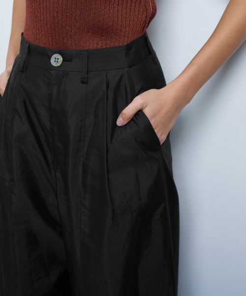 LANVIN en Bleu / ランバン オン ブルー その他パンツ | シャンタンタフタワイドパンツ | 詳細7