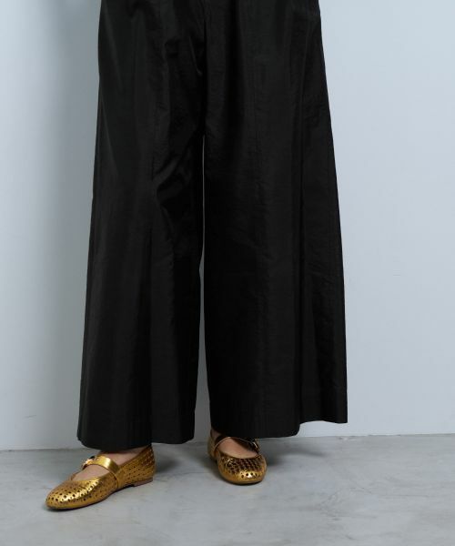 LANVIN en Bleu / ランバン オン ブルー その他パンツ | シャンタンタフタワイドパンツ | 詳細8