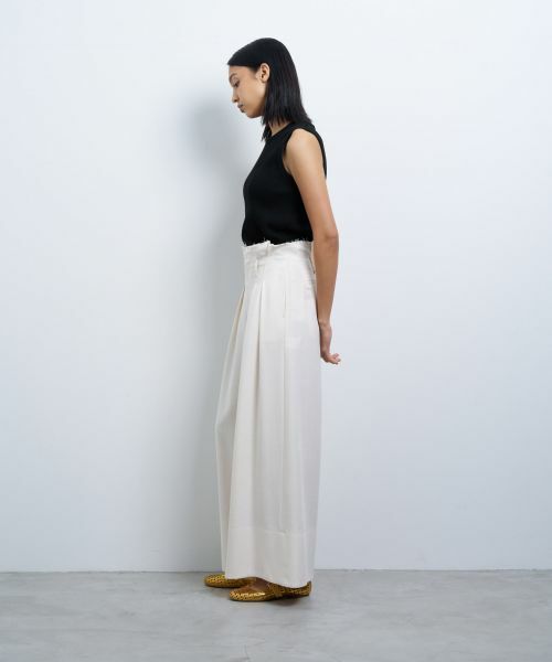 LANVIN en Bleu / ランバン オン ブルー その他パンツ | オックスハイウエストワイドパンツ | 詳細11