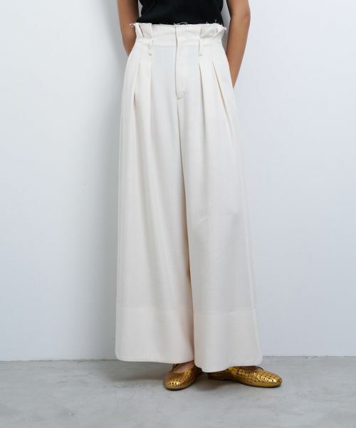 LANVIN en Bleu / ランバン オン ブルー その他パンツ | オックスハイウエストワイドパンツ | 詳細14