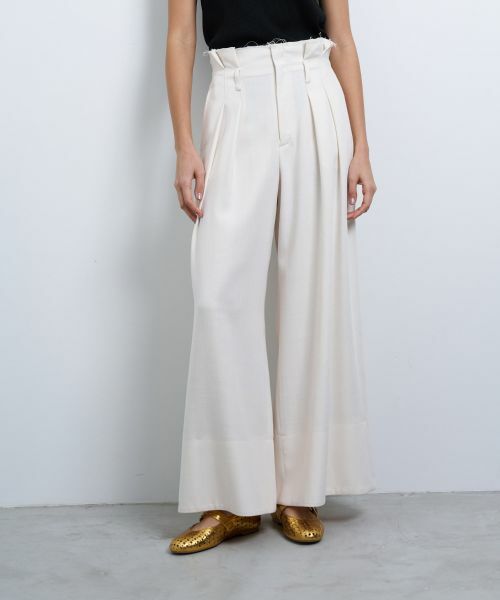 LANVIN en Bleu / ランバン オン ブルー その他パンツ | オックスハイウエストワイドパンツ | 詳細15