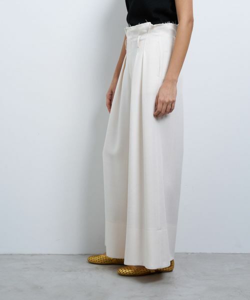 LANVIN en Bleu / ランバン オン ブルー その他パンツ | オックスハイウエストワイドパンツ | 詳細16