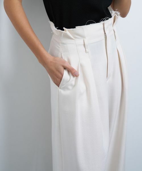 LANVIN en Bleu / ランバン オン ブルー その他パンツ | オックスハイウエストワイドパンツ | 詳細18