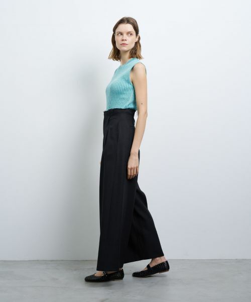 LANVIN en Bleu / ランバン オン ブルー その他パンツ | オックスハイウエストワイドパンツ | 詳細2