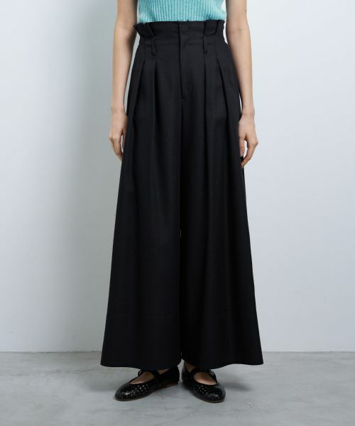 LANVIN en Bleu / ランバン オン ブルー その他パンツ | オックスハイウエストワイドパンツ | 詳細5