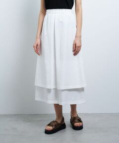 LANVIN en Bleu / ランバン オン ブルー ロング・マキシ丈スカート | 撥水レイヤードスカート