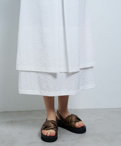 LANVIN en Bleu / ランバン オン ブルー ロング・マキシ丈スカート | 撥水レイヤードスカート | 詳細17