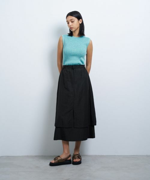 LANVIN en Bleu / ランバン オン ブルー ロング・マキシ丈スカート | 撥水レイヤードスカート | 詳細18