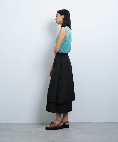 LANVIN en Bleu / ランバン オン ブルー ロング・マキシ丈スカート | 撥水レイヤードスカート | 詳細19