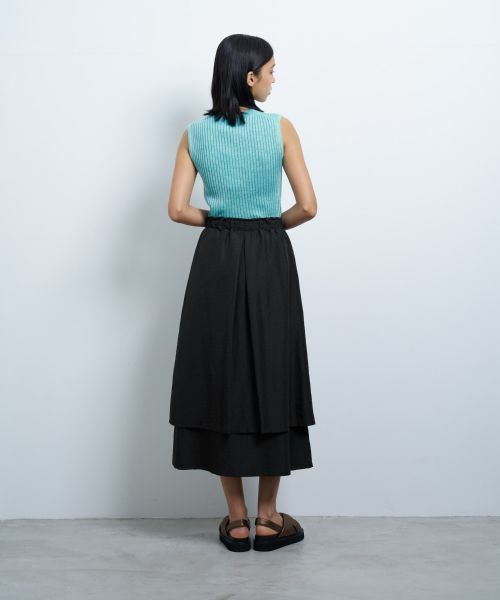 LANVIN en Bleu / ランバン オン ブルー ロング・マキシ丈スカート | 撥水レイヤードスカート | 詳細20