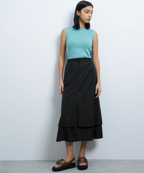 LANVIN en Bleu / ランバン オン ブルー ロング・マキシ丈スカート | 撥水レイヤードスカート | 詳細21