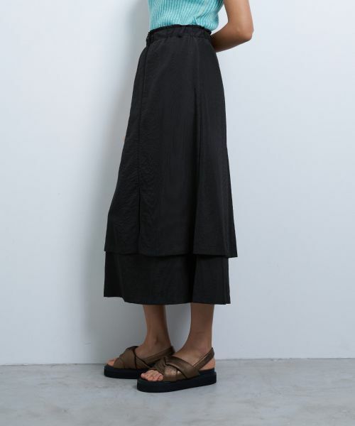 LANVIN en Bleu / ランバン オン ブルー ロング・マキシ丈スカート | 撥水レイヤードスカート | 詳細23